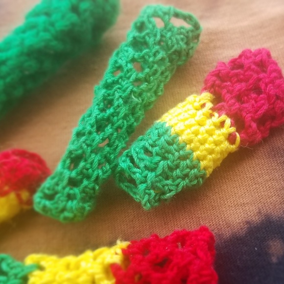 Rasta Reggae Crochet Dreadlock beads - Picture 3 of 4